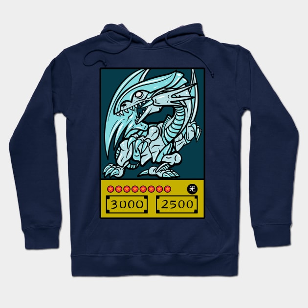 Blue Eyes Card Hoodie by CalebLindenDesign